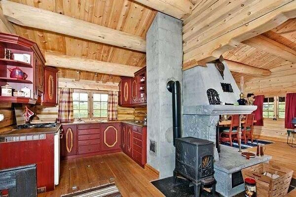 Как сделать печное отопление в частном доме с воздушным или водяным контурами