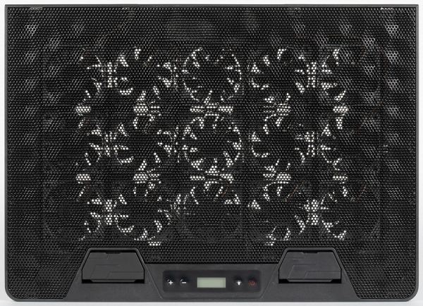 Подставка Evolution LCS-09 RGB для ноутбука до 17 дюймов, с активным охлаждением и красочной подсветкой