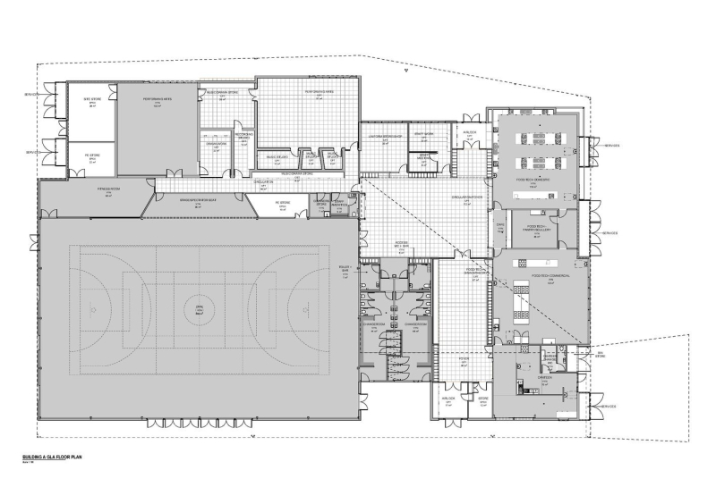 Брайтонская средняя школа в городе Баттери Пойнт, Австралия