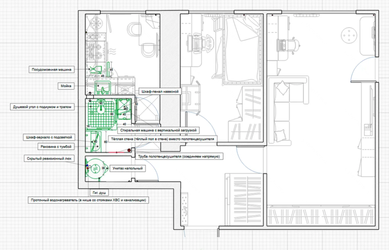 Дневник ремонта: как я обустраивал квартиру 44,1 м² и превысил бюджет на миллион