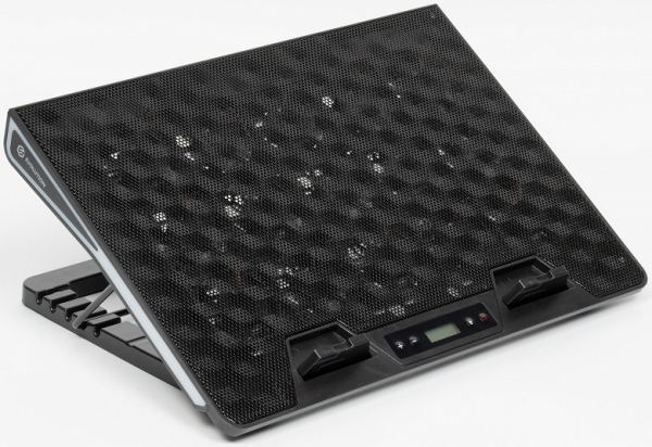 Подставка Evolution LCS-09 RGB для ноутбука до 17 дюймов, с активным охлаждением и красочной подсветкой