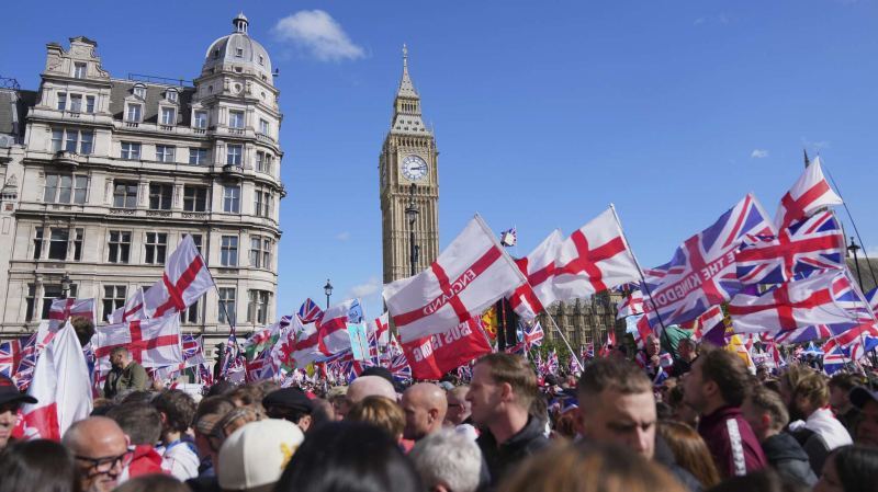 Масштабная акция против кабинета Стармера проходит в Лондоне