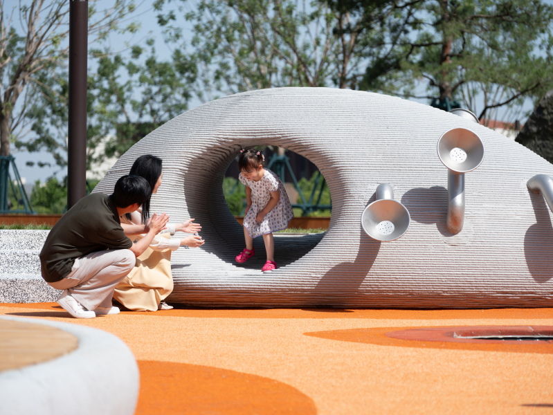 Общественный парк Боулдер (Boulder Park) в Цзинане, Китай