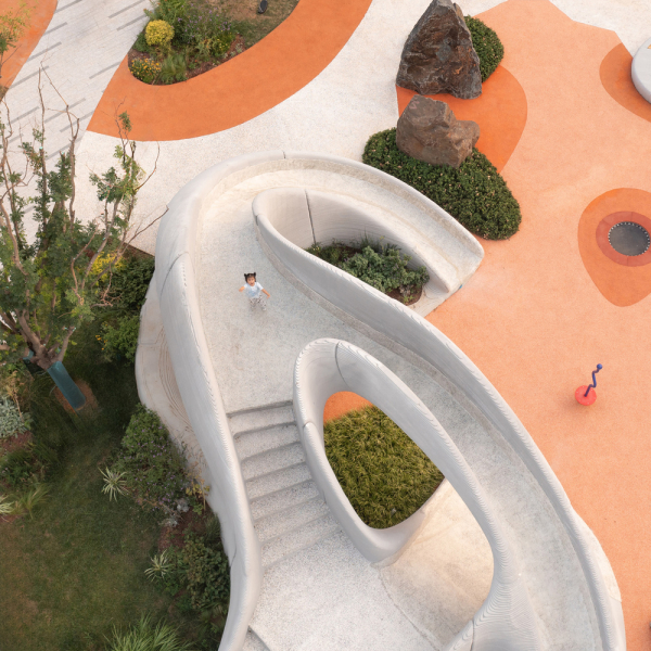 Общественный парк Боулдер (Boulder Park) в Цзинане, Китай