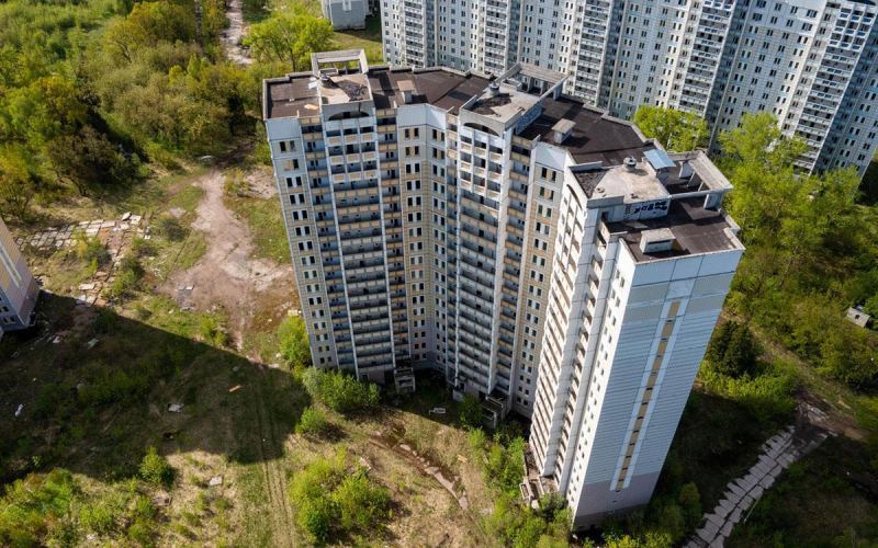 В Подмосковье выставили на торги заброшенный жилой микрорайон