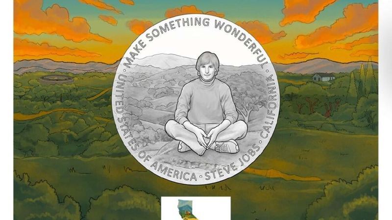 Посвященную Стиву Джобсу памятную монету выпустят в США