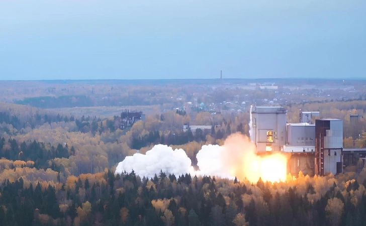 В Роскосмосе показали ВИДЕО огневых испытаний двигателя перспективной ракеты-носителя «Союз-5»