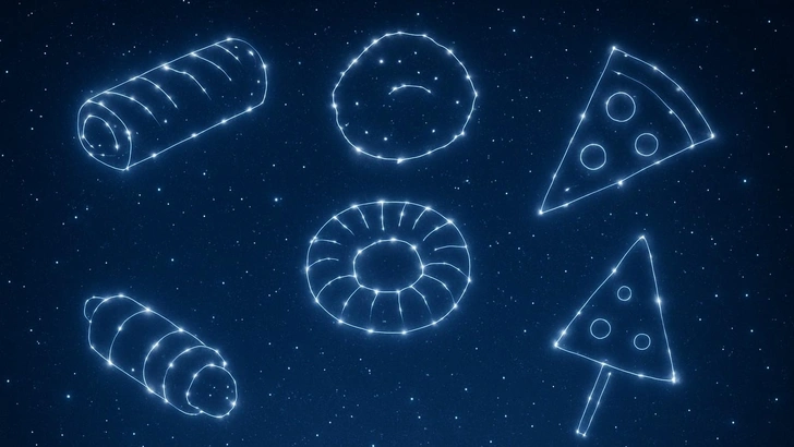 Небесная сосиска в тесте: британский астроном назвал шесть созвездий в честь еды