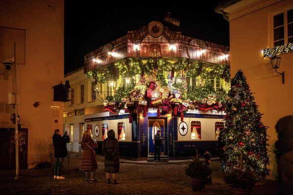 Старый город в Вильнюсе преобразился накануне Рождества.
