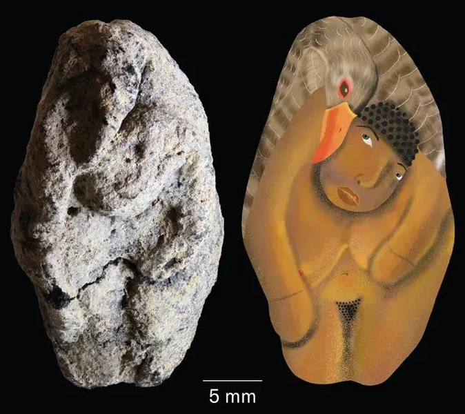 Задолго до Леды и лебедя: в Израиле нашли 12-тысячелетнюю глиняную фигурку, изображающую мифическую сцену