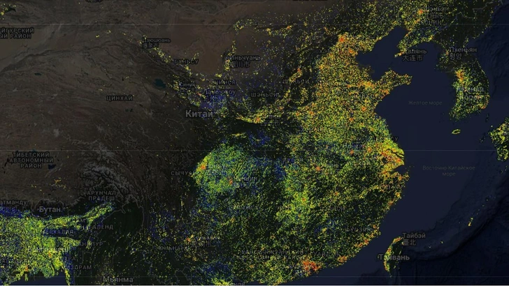 От небоскреба до юрты: географы нанесли на одну карту все 2,75 млрд зданий на Земле — вот что получилось