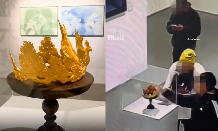В Китае подросток разбил золотую корону в музее (видео). Сколько она стоила?