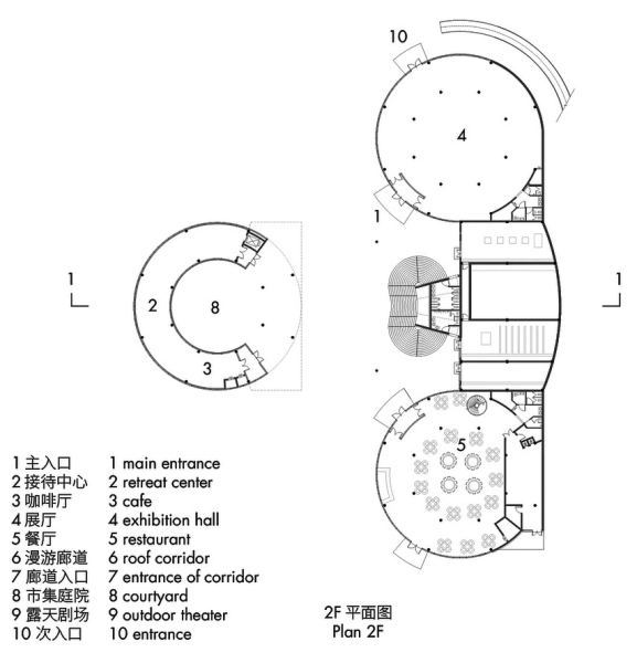 Центр для посетителей "Вулкан-Ин" в степи Силингол, Китай