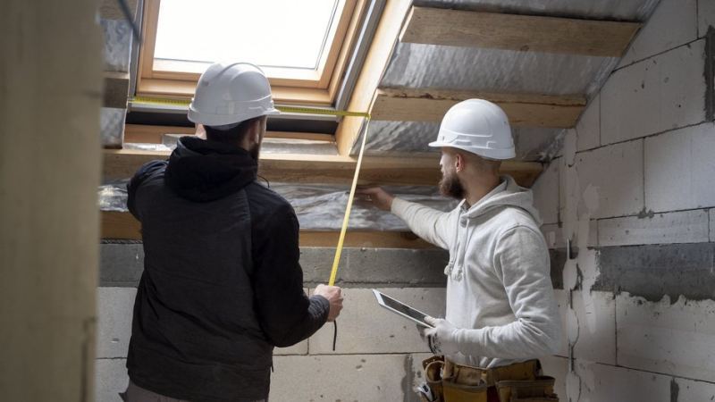 Мастера укрепляют пеноплекс на месте