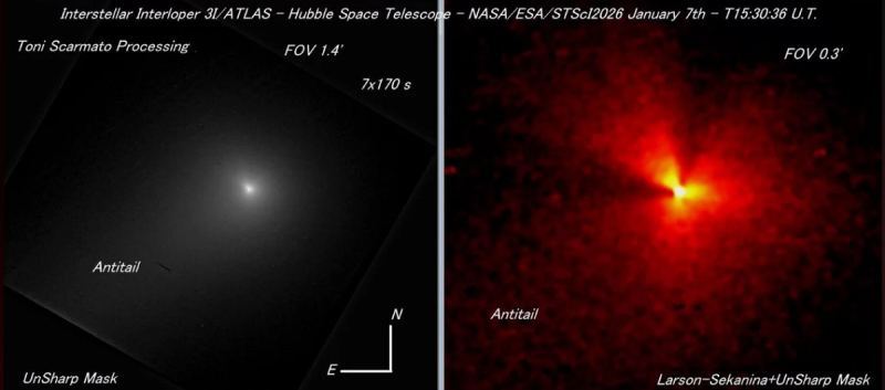 Новые снимки «инопланетного» объекта 3I/ATLAS шокировали астрономов