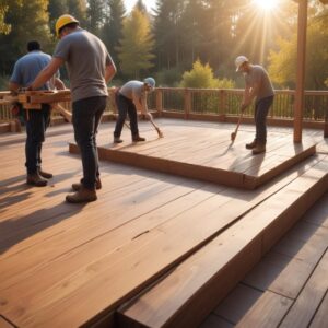 Установка террасной доски ДПК: особенности монтажа и требования