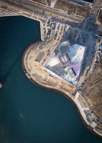 Ход строительства оперного театра в Пусане, Южная Корея