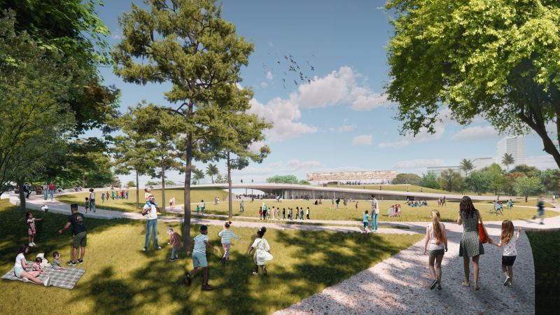 Переосмысление кампуса "La Brea Tar Pits" в Лос-Анджелесе, США