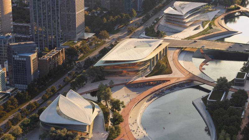 Zaha Hadid Architects построит новый культурный квартал в Ханчжоу