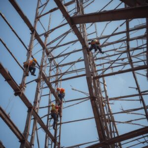 Процесс строительно-монтажных работ