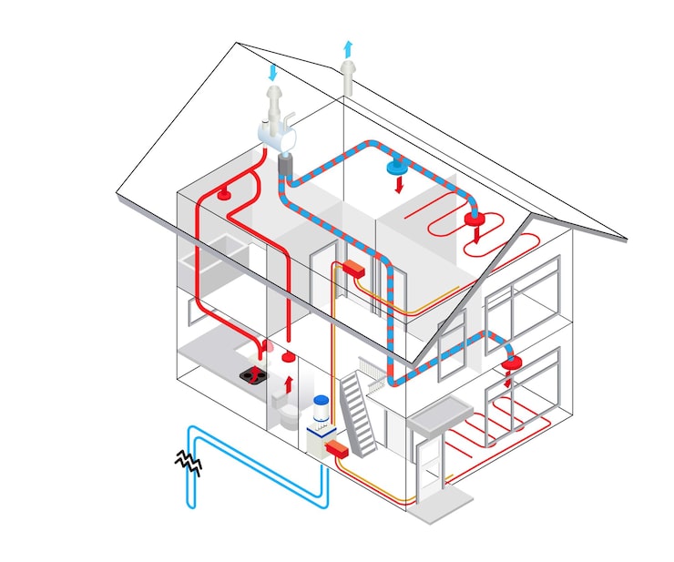 Алгоритм проектирования и установки двухтрубной разводки отопления